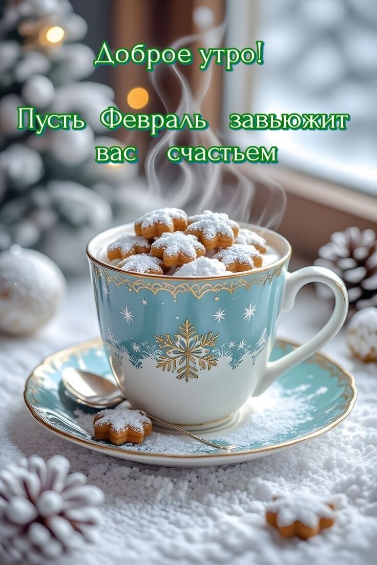 Доброе утро! Пусть Февраль завьюжит вас счастьем