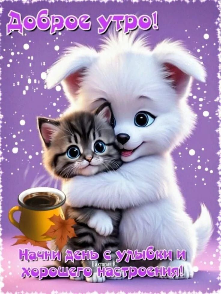 Доброе утро! Начни день с улыбки и хорошего настроения!