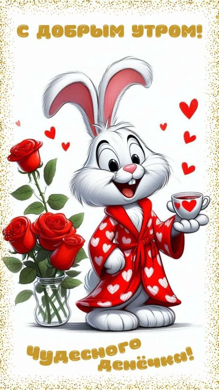 С добрым утром! Чудесного денёчка!