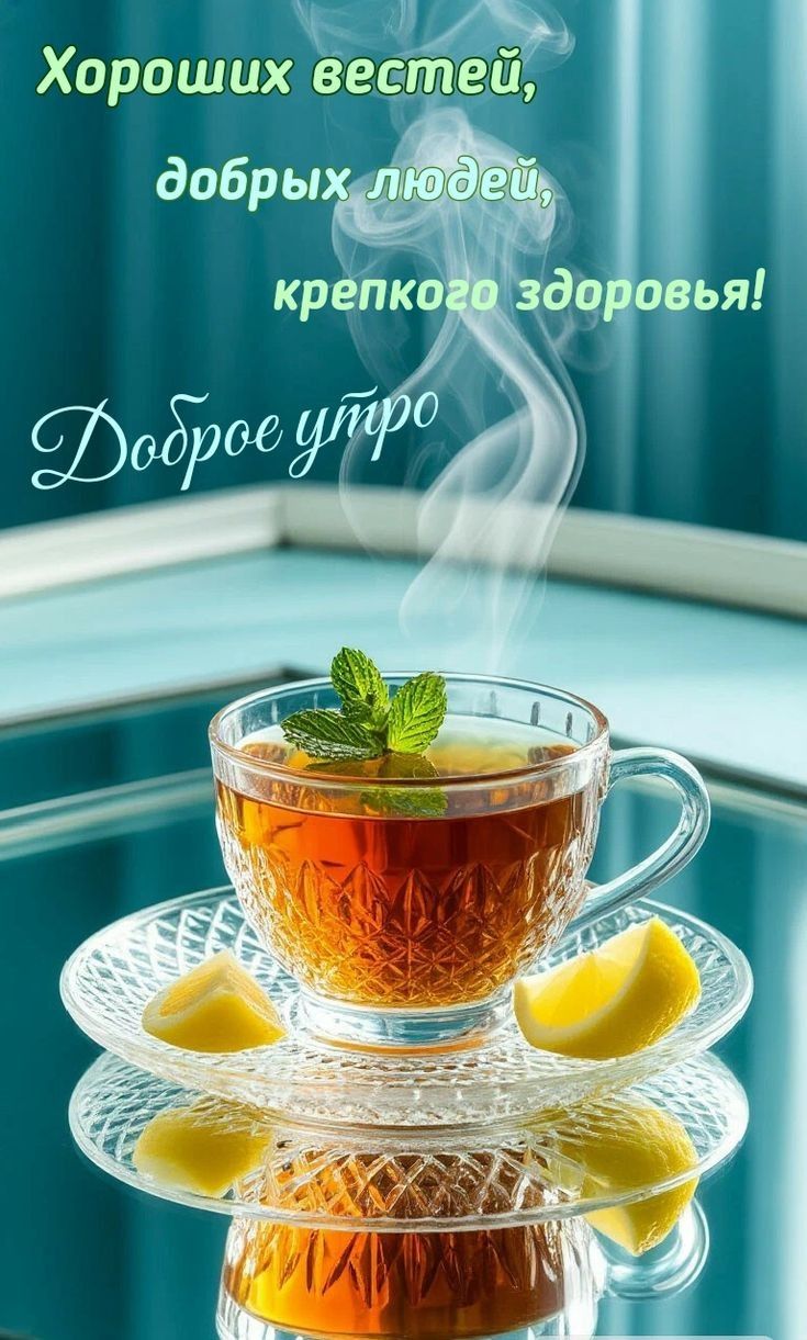 Хороших вестей,
добрых людей,
крепкого здоровья!
Доброе утро