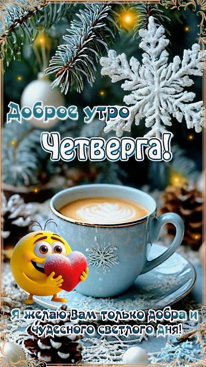 Доброе утро\nЧетверга!\nЯ желаю вам только добра и чудесного светлого дня!
