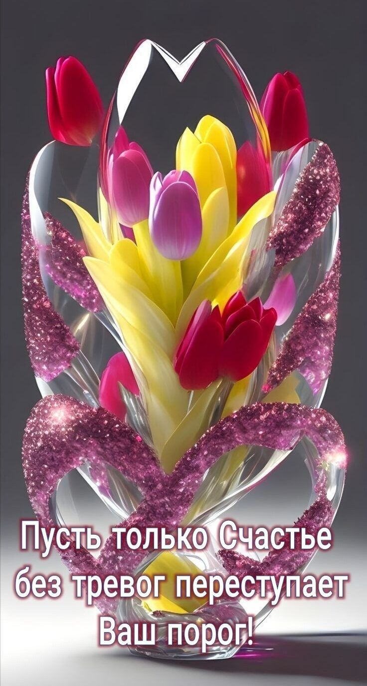 Пусть только Счастье без тревог переступает Ваш порог!