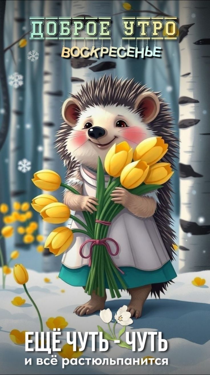 Доброе утро Воскресенье. Ещё чуть-чуть и всё расплывётся.