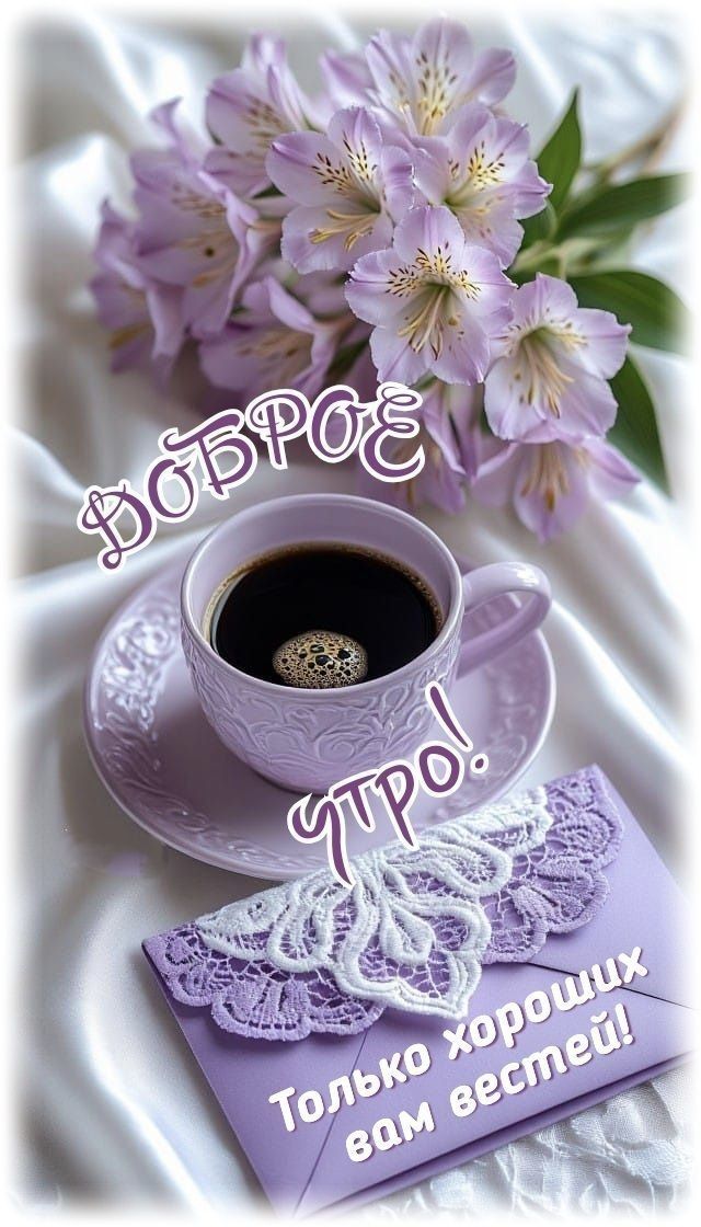 Доброе утро! Только хороших вам вестей!