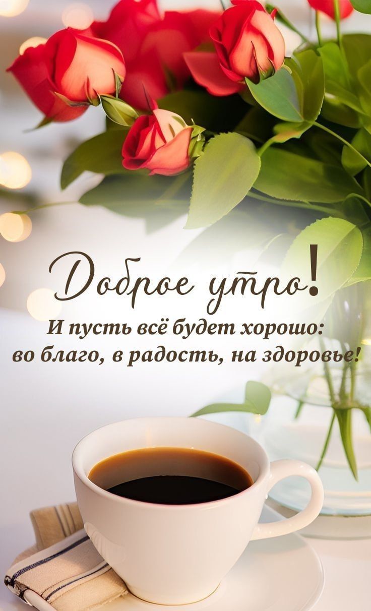 Доброе утро! И пусть всё будет хорошо: во благо, в радость, на здоровье!