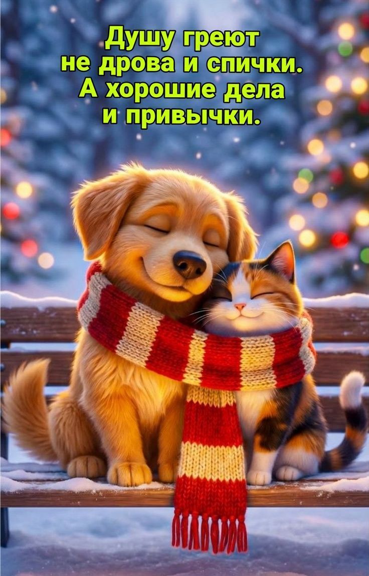 Душу греть не дрова и спички. А хорошие дела и привычки.