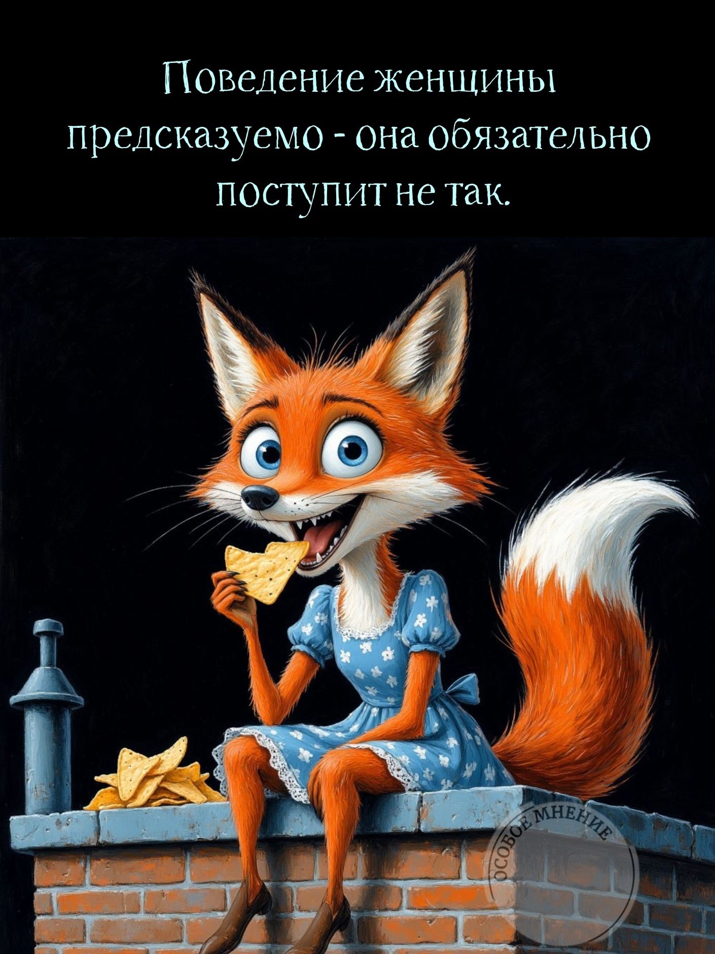 Поведение женщины предсказуемо - она обязательно поступит не так.