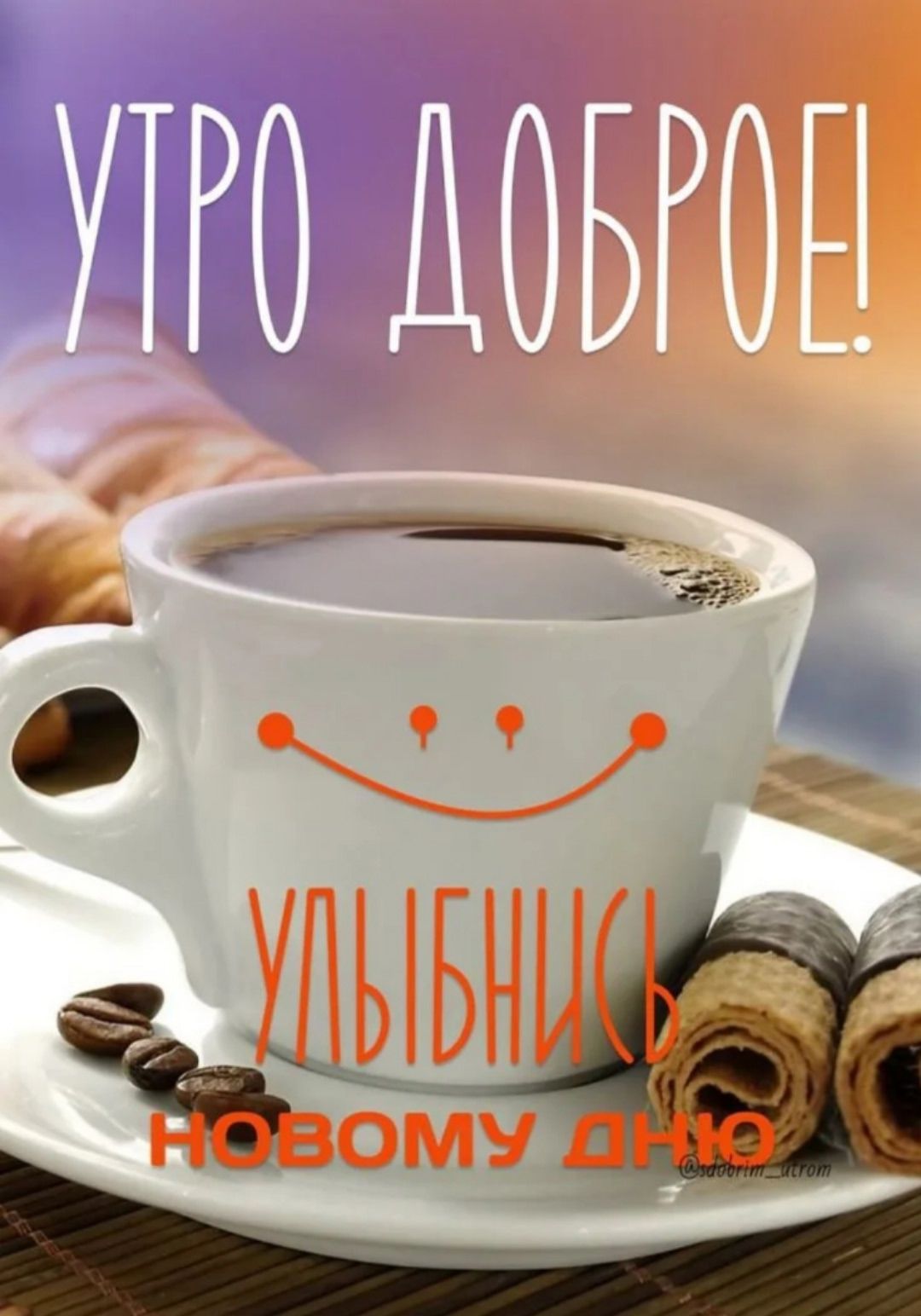 УТРО ДОБРОЕ!
Улыбнись новому дню