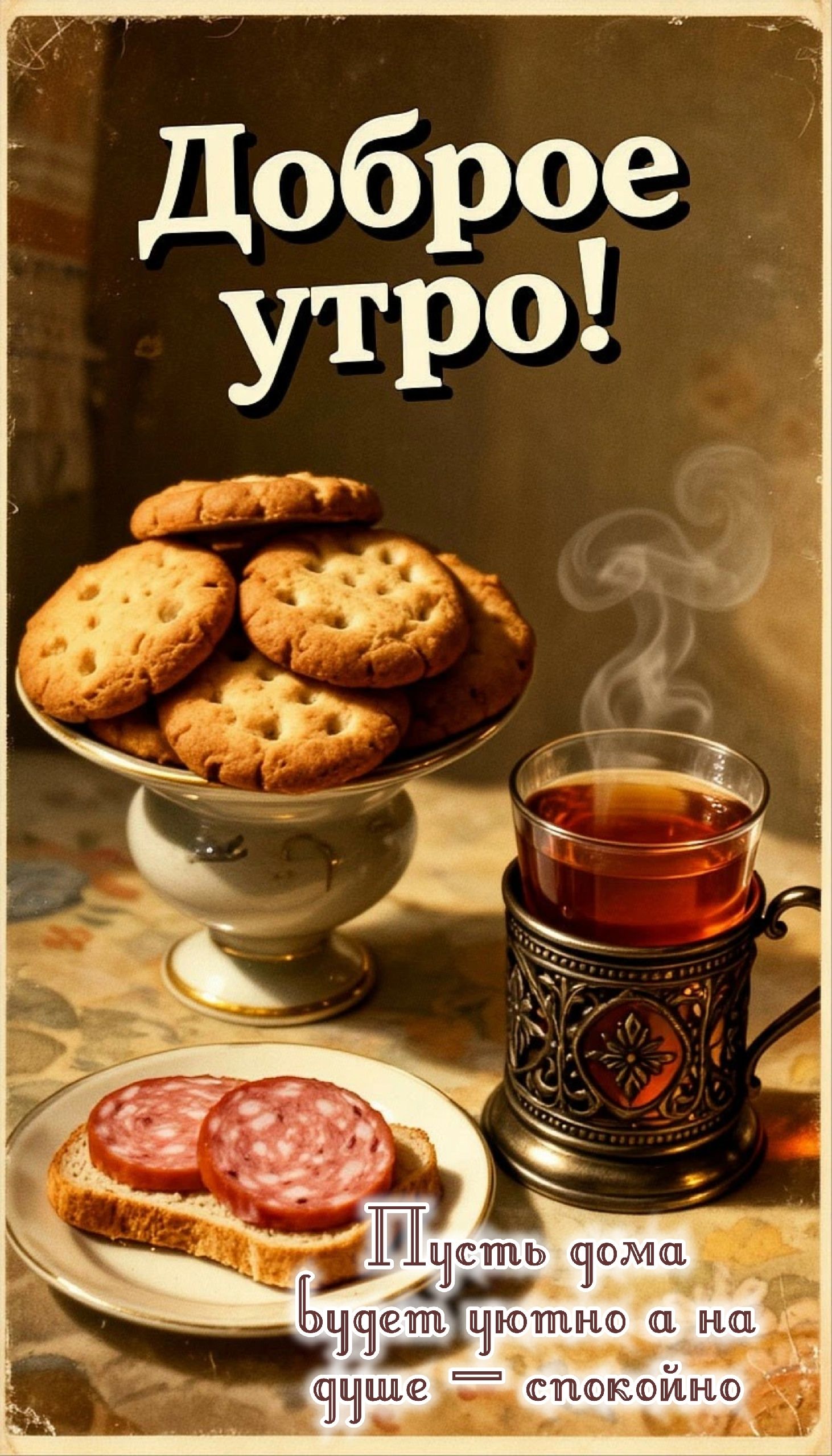 Доброе утро! Пусть дома будет уютно а на душе — спокойно