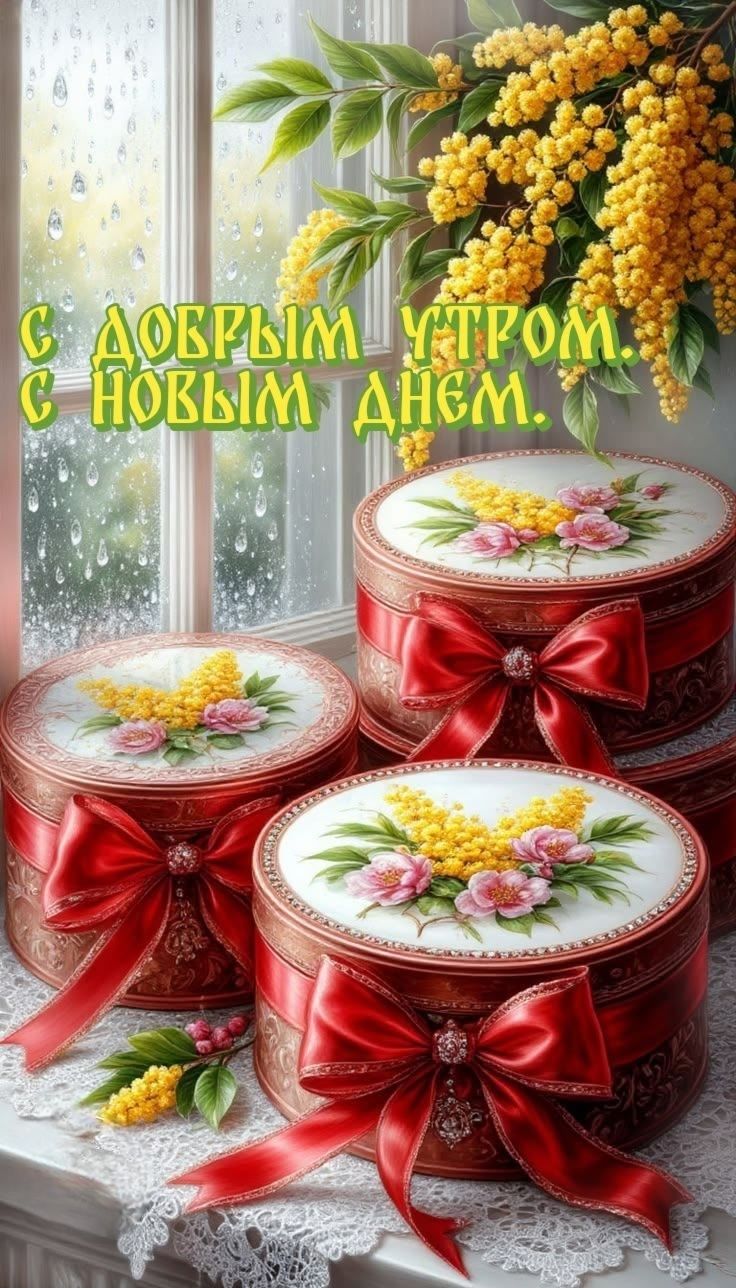 С ДОБРЫМ УТРОМ С НОВЫМ ДНЕМ.