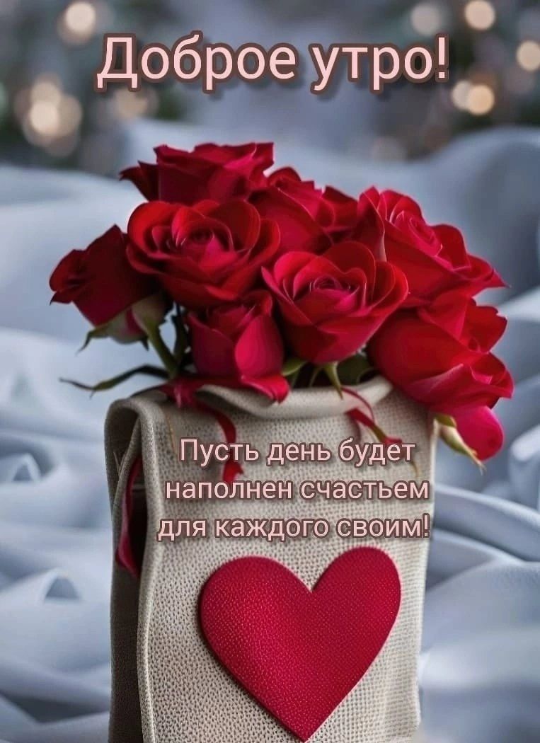 Доброе утро! Пусть день будет наполнен счастьем для каждого своему!