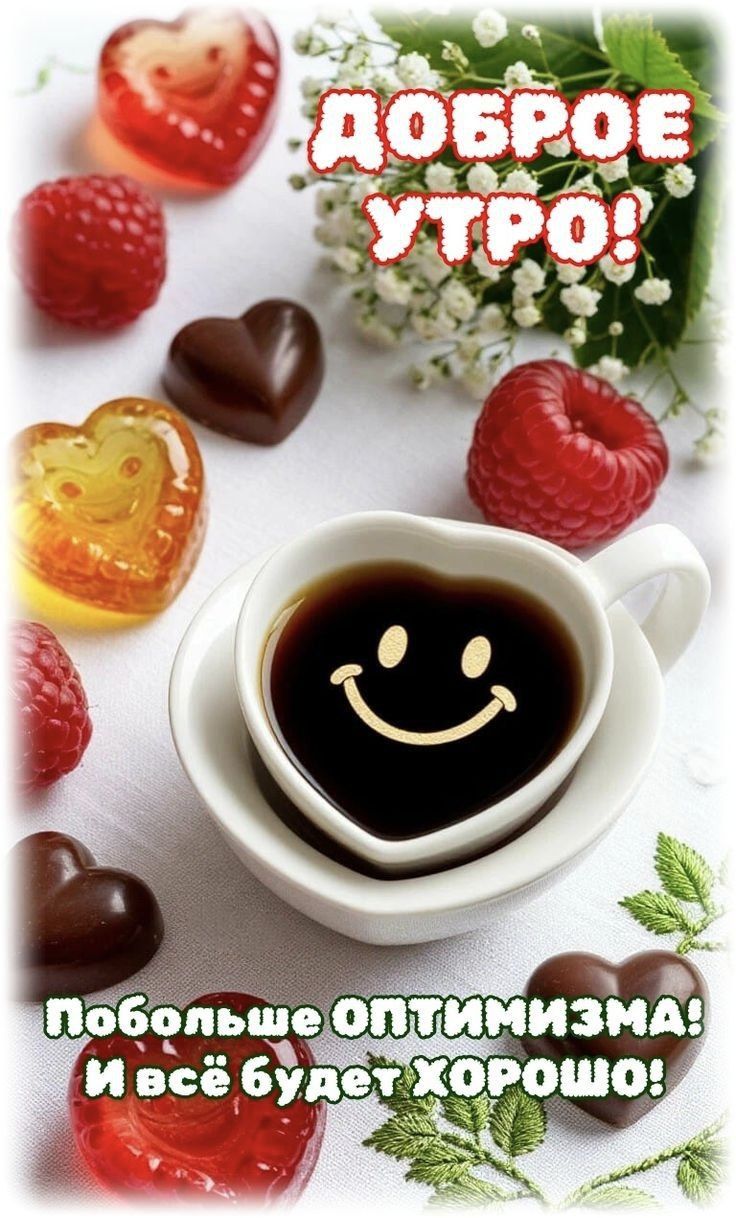 Доброе утро! Побольше оптимизма! И всё будет хорошо!