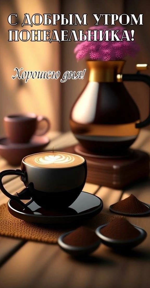 С ДОБРЫМ УТРОМ ПОНЕДЕЛЬНИКА! Хорошего дня!