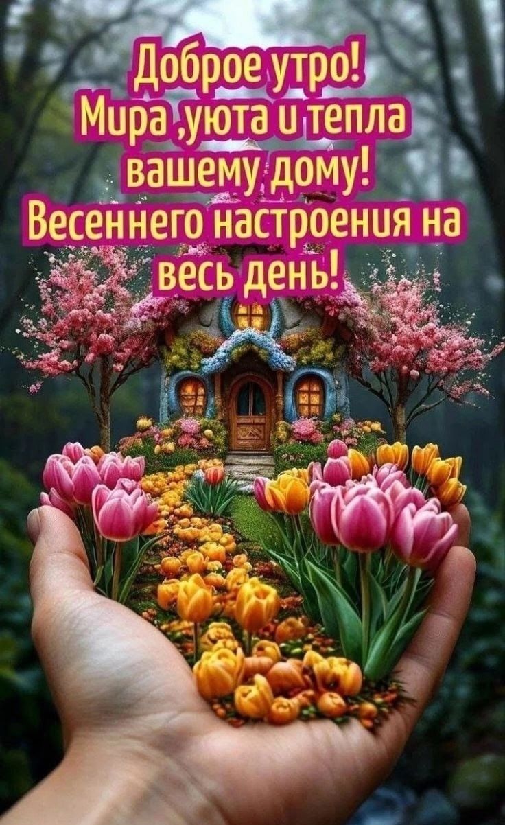 Доброе утро! Мира, уюта и тепла вашему дому! Весеннего настроения на весь день!