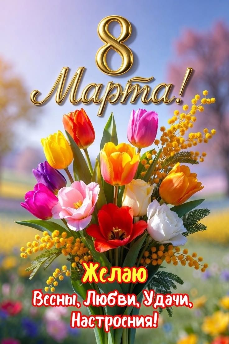 8 Марта! Желаю Весны, Любви, Удачи, Настроения!
