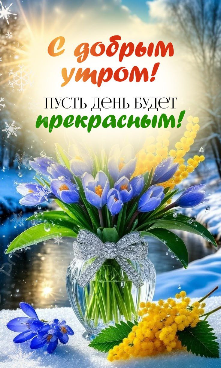 С добрым утром!
Пусть день будет прекрасным!