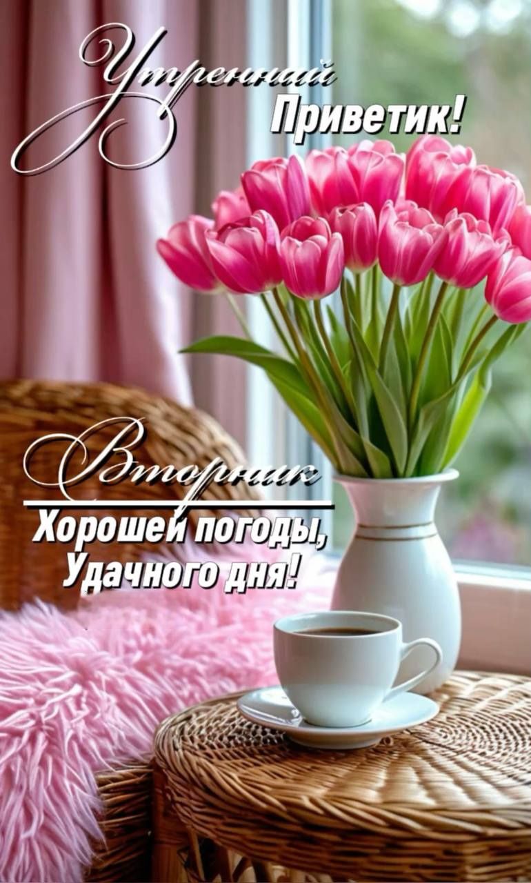 Утренний Приветик! Вторник Хорошей погоды, Удачного дня!