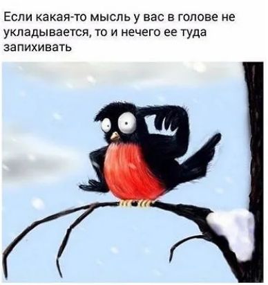 Если какая-то мысль у вас в голове не укладывается, то и не зачем ее туда запихивать