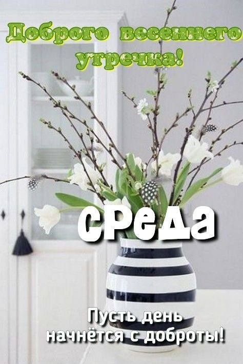 Доброго весеннего утречка! Среда Пусть день начнется с доброты!