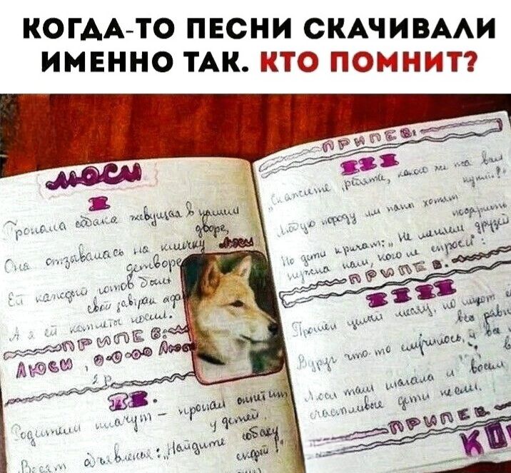 КОГДА-ТО ПЕСНИ СКАЧИВАЛИ ИМЕННО ТАК. КТО ПОМНИТ? Люси Тропала собака живущая в нашем дворе, Она отзывалась на кличку Люси Ей каждого готов был свой завтрак отдать А я ей клянусь Припев Люси, о-о-о-о Люси прощай опытным у детей Водители шагнут Найти собаку скорей! Припев Счастье рядом, какого же ты нам нужен Любую породу мы нам хотим подарить Но
