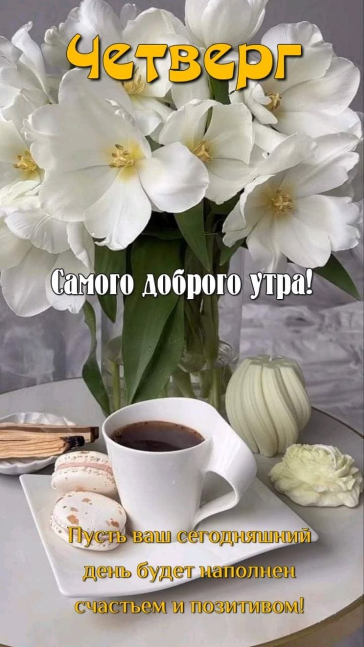 Четверг Самого доброго утра! Пусть ваш сегодняшний день будет наполнен счастьем и позитивом!