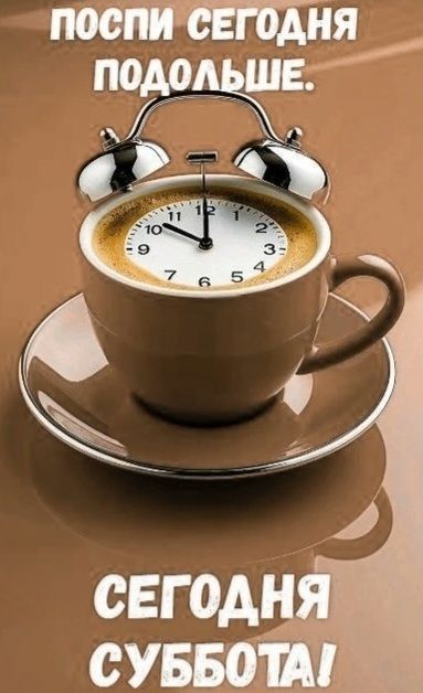 ПОСПИ СЕГОДНЯ ПОДОЛЬШЕ. СЕГОДНЯ СУББОТА!