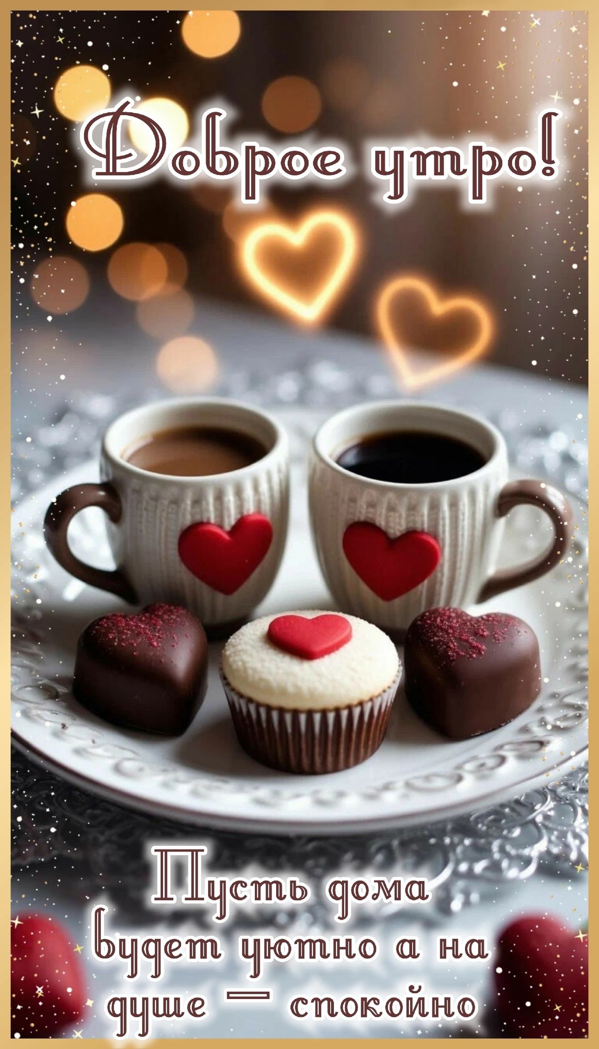 Доброе утро! Пусть дома будет уютно а на душе — спокойно