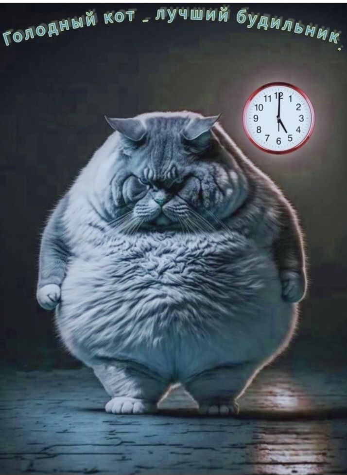ГОЛОДНЫЙ КОТ - ЛУЧШИЙ БУДИЛЬНИК.