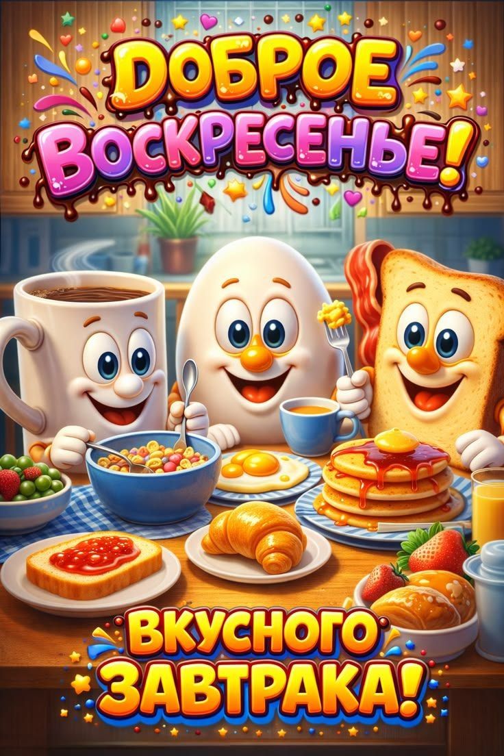 ДОБРОЕ ВОСКРЕСЕНЬЕ! ВКУСНОГО ЗАВТРАКА!