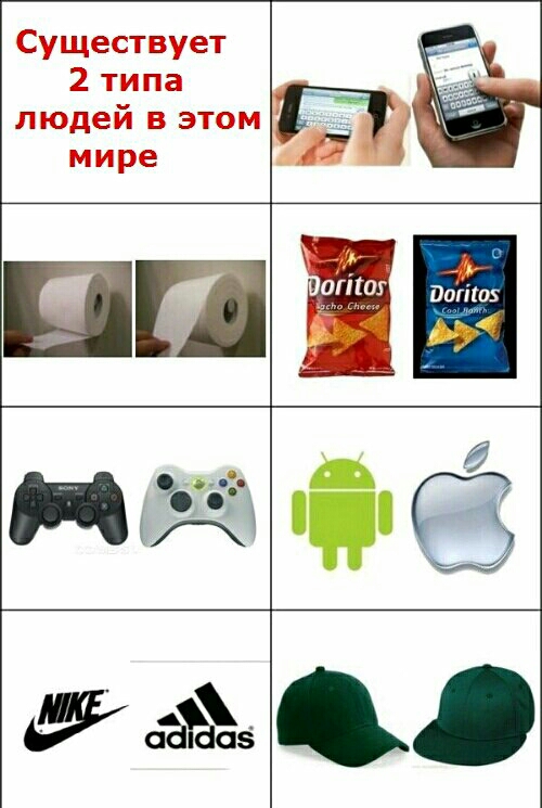 Существует 2 типа людей в этом мире П