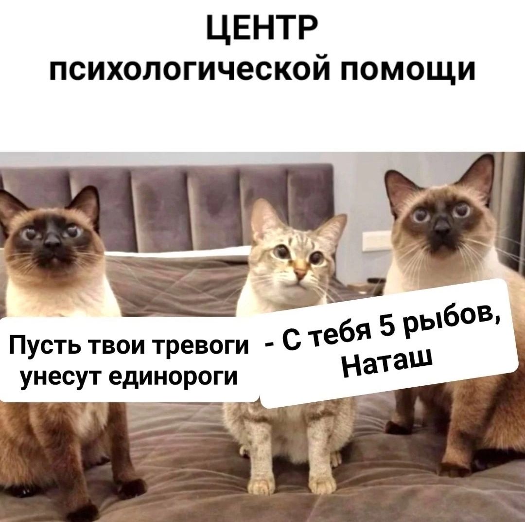 ЦЕНТР психологической помощи с тебя 5 рыбов Пусть твои тревоги Ната унесут единороги