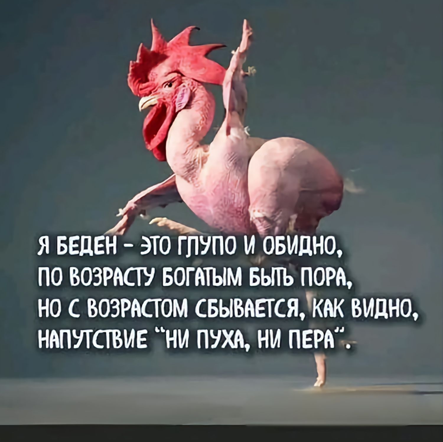 ста Р Й Я БЕДЕН ЭТО ГЛУПО И ОБИДНО ПО ВОЗРАСТУ БОГАТЫМ БЫТЬ ПОРА НО С ВОЗРАСТОМ СБЫВАЕТСЯКАК ВИДНО НАПУТСТВИЕ НИ ПУХА НИ ПЕРА я на