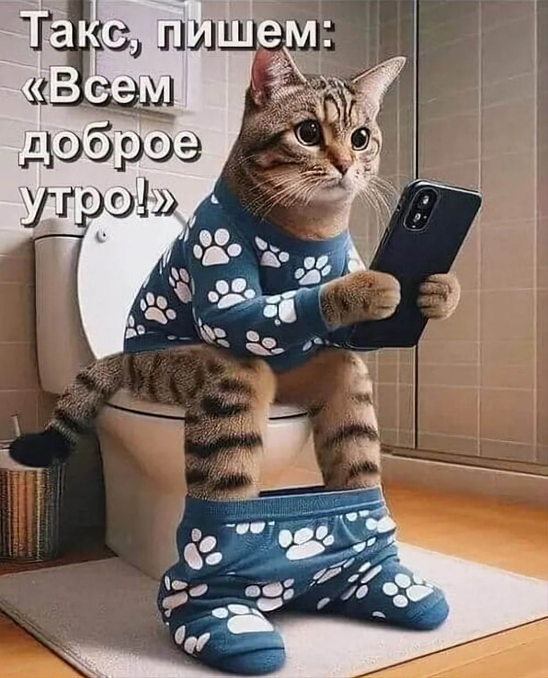 Такс, пишем: «Всем доброе утро!»