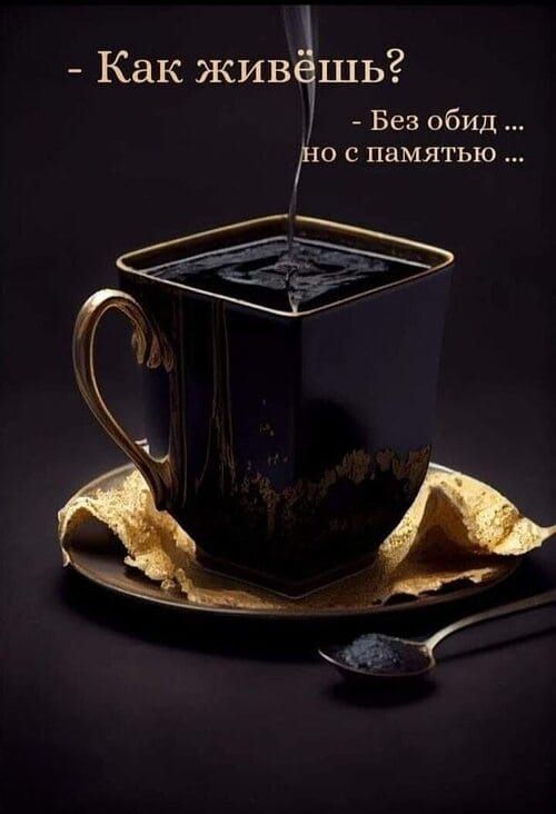 - Как живёшь?  - Без обид ... но с памятью ...
