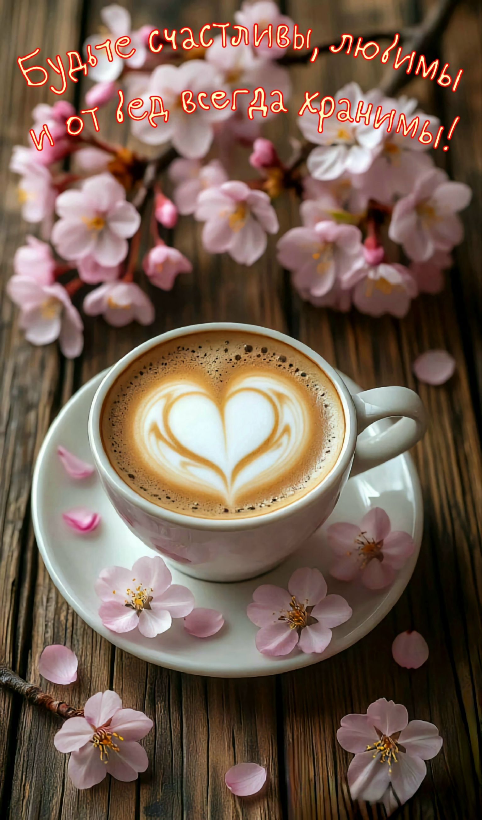 Будьте счастливы, любимы и от бед всегда хранитесь!