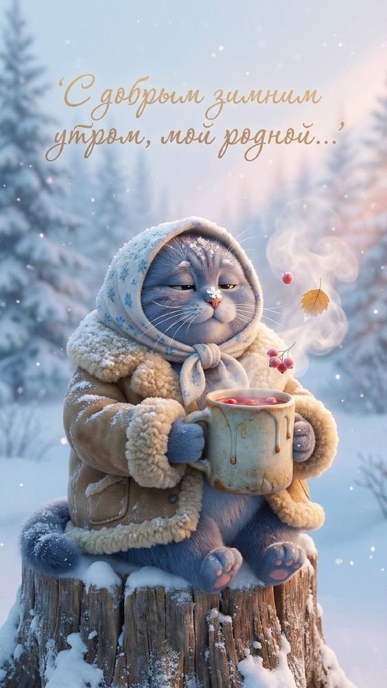 С добрым зимним утром, ты родной...
