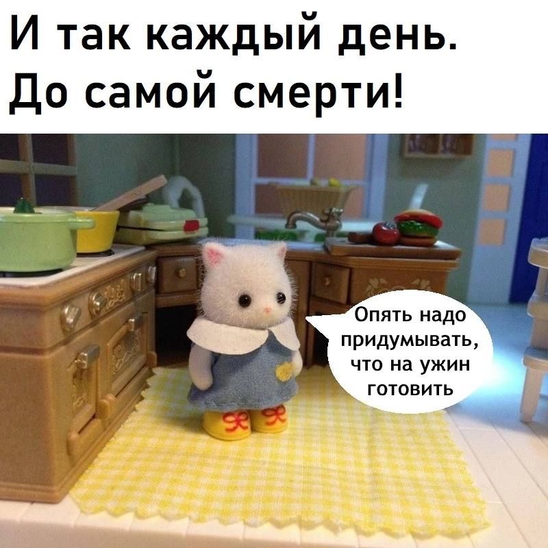 И так каждый день до самой смерти Опять надо придумывать что на ужин ГОТСВИТЬ