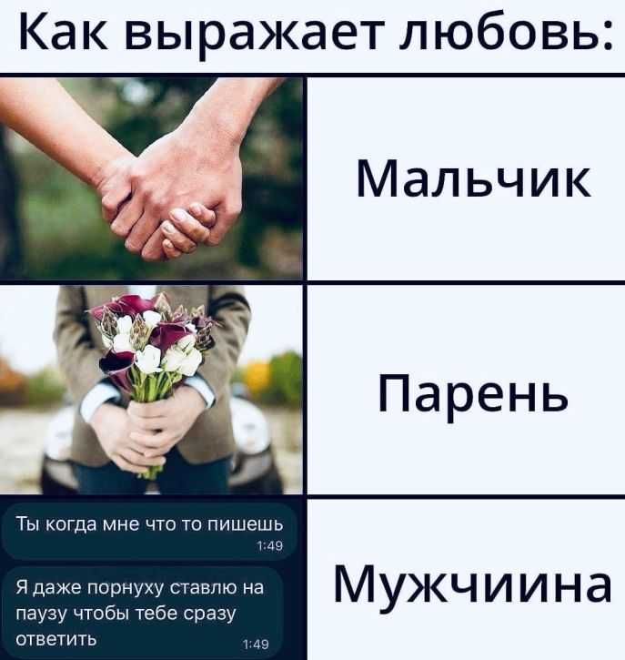 Как выражает любовь Мальчик