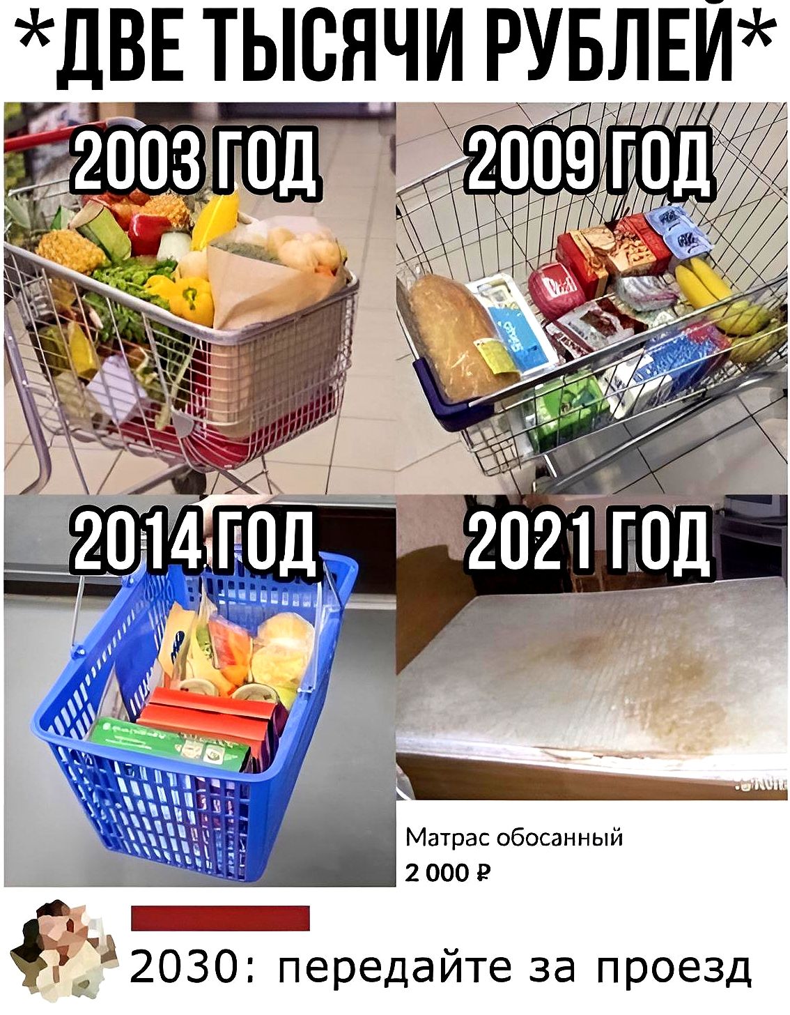 ДВЕ ТЫСЯЧИ РУБЛЕИ к 2030 передайте за проезд