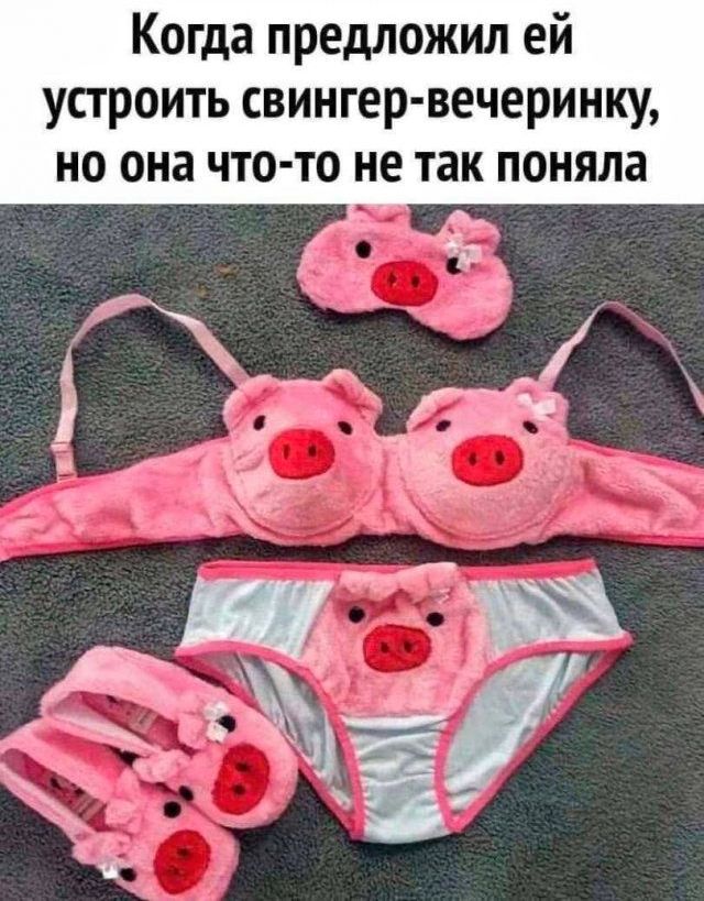 Когда предложил ей устроить свингер вечеринку но она что то не так поняла