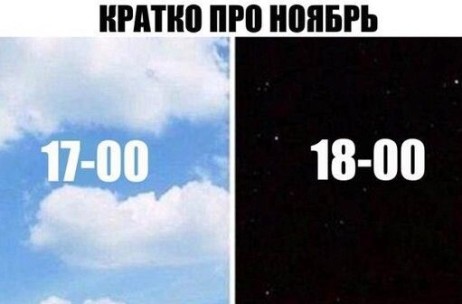 КРАТКО ПРО НОЯБРЬ