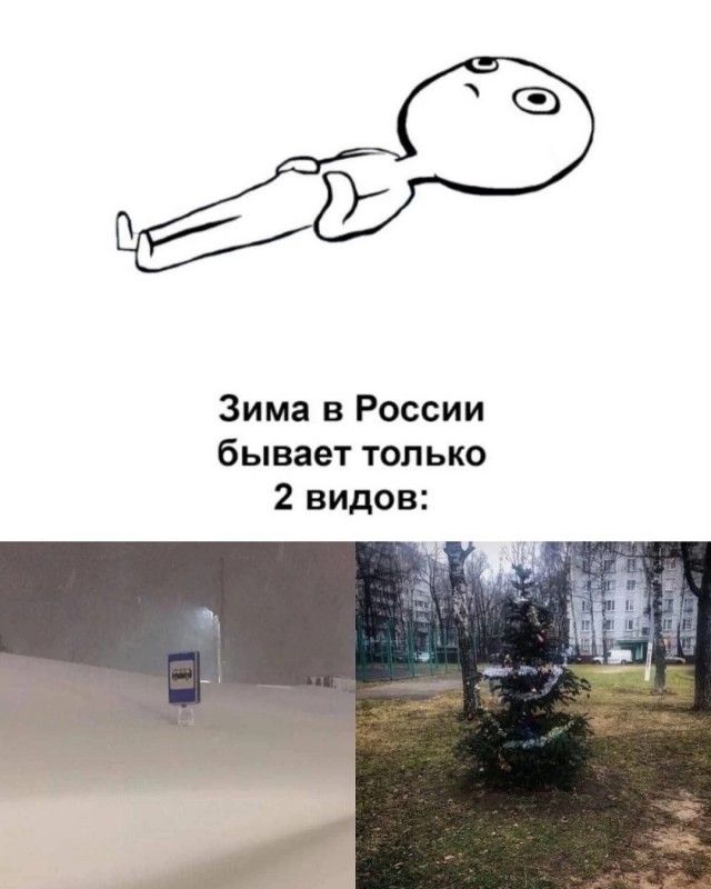 Зима в России бывает только 2 видов: