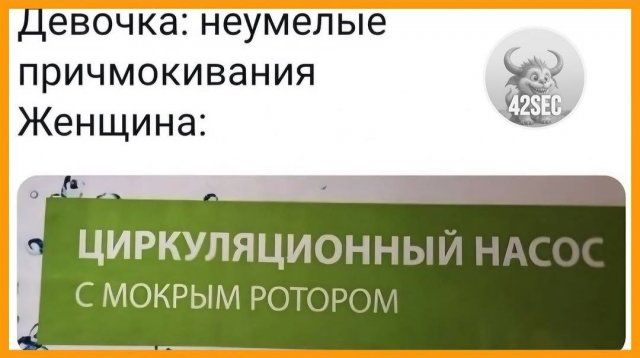 Девочка: неумелые причмокивания Женщина: ЦИРКУЛЯЦИОННЫЙ НАСОС С МОКРЫМ РОТОРОМ