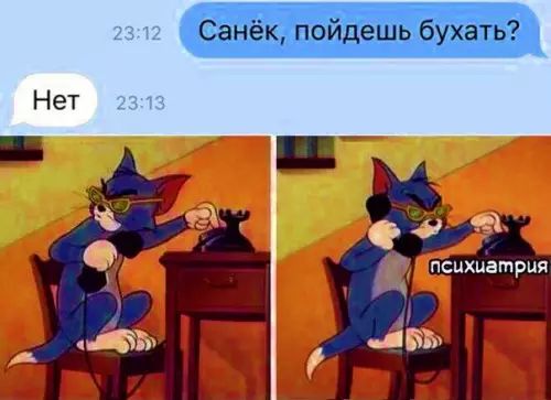 Санёк пойдешь бухать