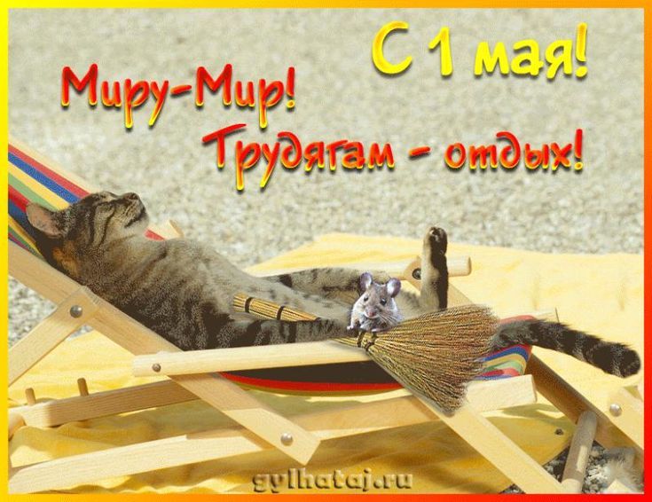 С 1 мая!
Миру-Мир!
Трудягам - отдых!