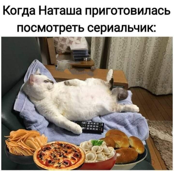 Когда Наташа приготовилась посмотреть сериалчик: