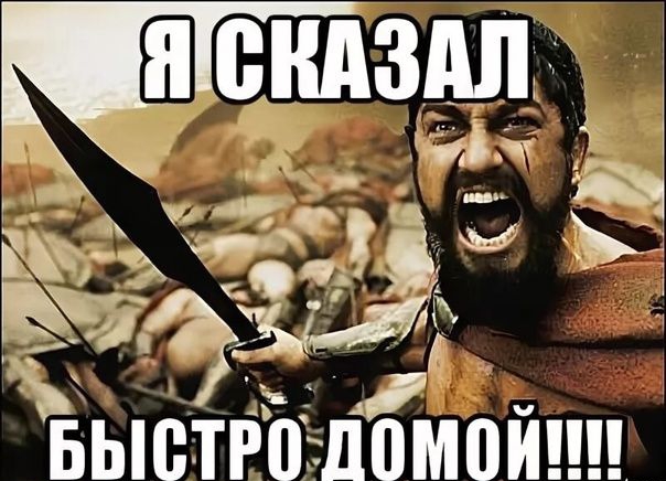 Я СКАЗАЛ БЫСТРО ДОМОЙ!!!!