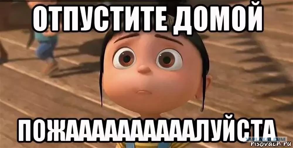 ОТПУСТИТЕ ДОМОЙ ПОЖАААААААЛУЙСТА
