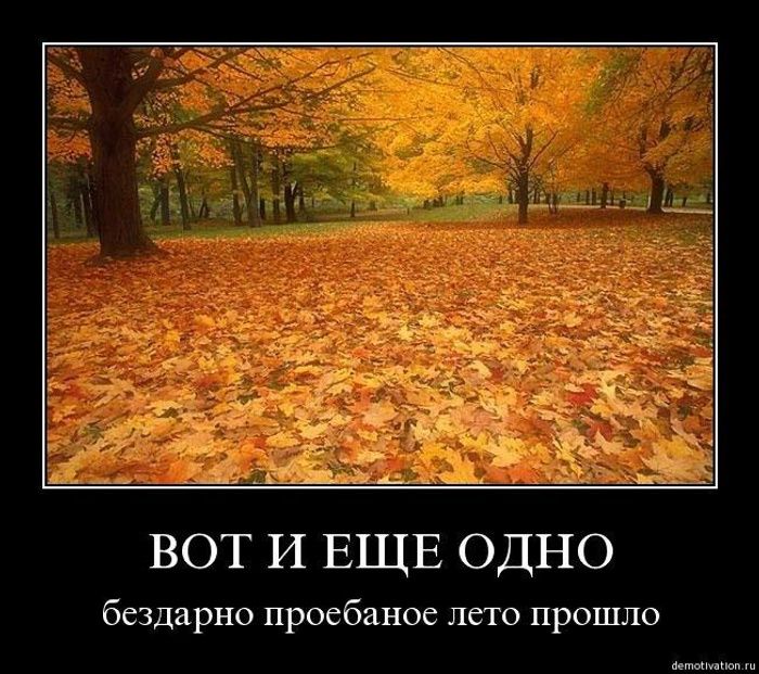 ВOT И ЕЩЕ ОДНО
бесплатно проебанное лето прошло