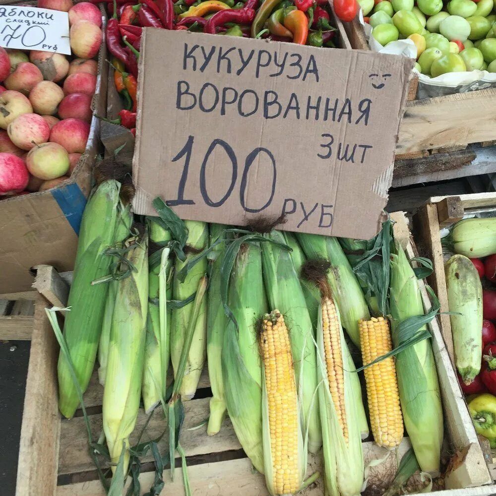 КУКУРУЗА ВОРОВАННАЯ 3 шт 100 РУБ